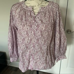 ANA NWOT size small floral blouse